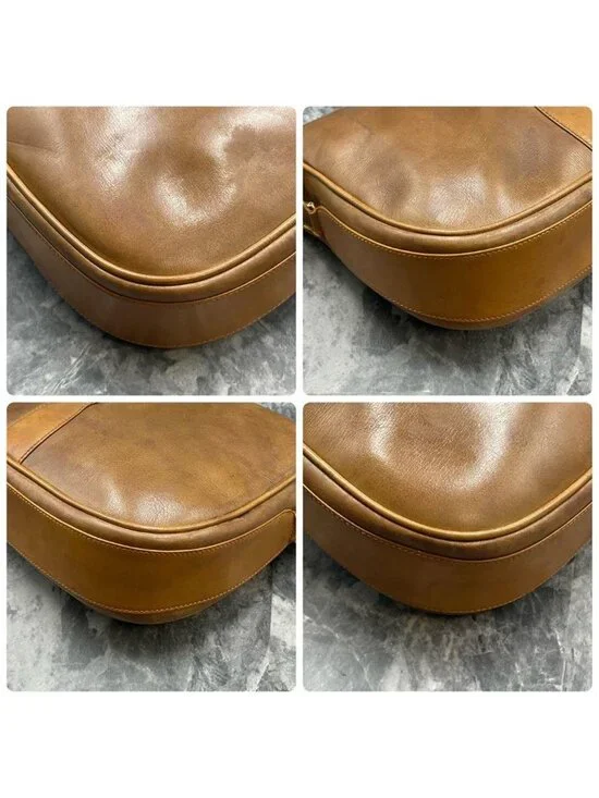 Gucci Shoulder Bag Brown Leather Horsebit - Picture 8 of 10